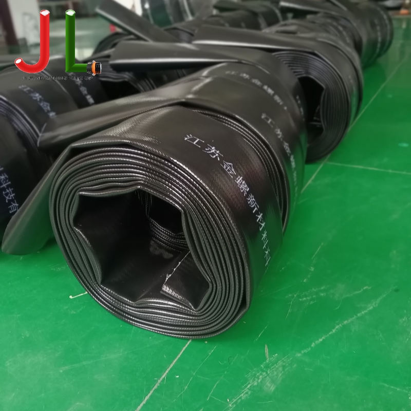 Through-the-weave TPU frac water hose