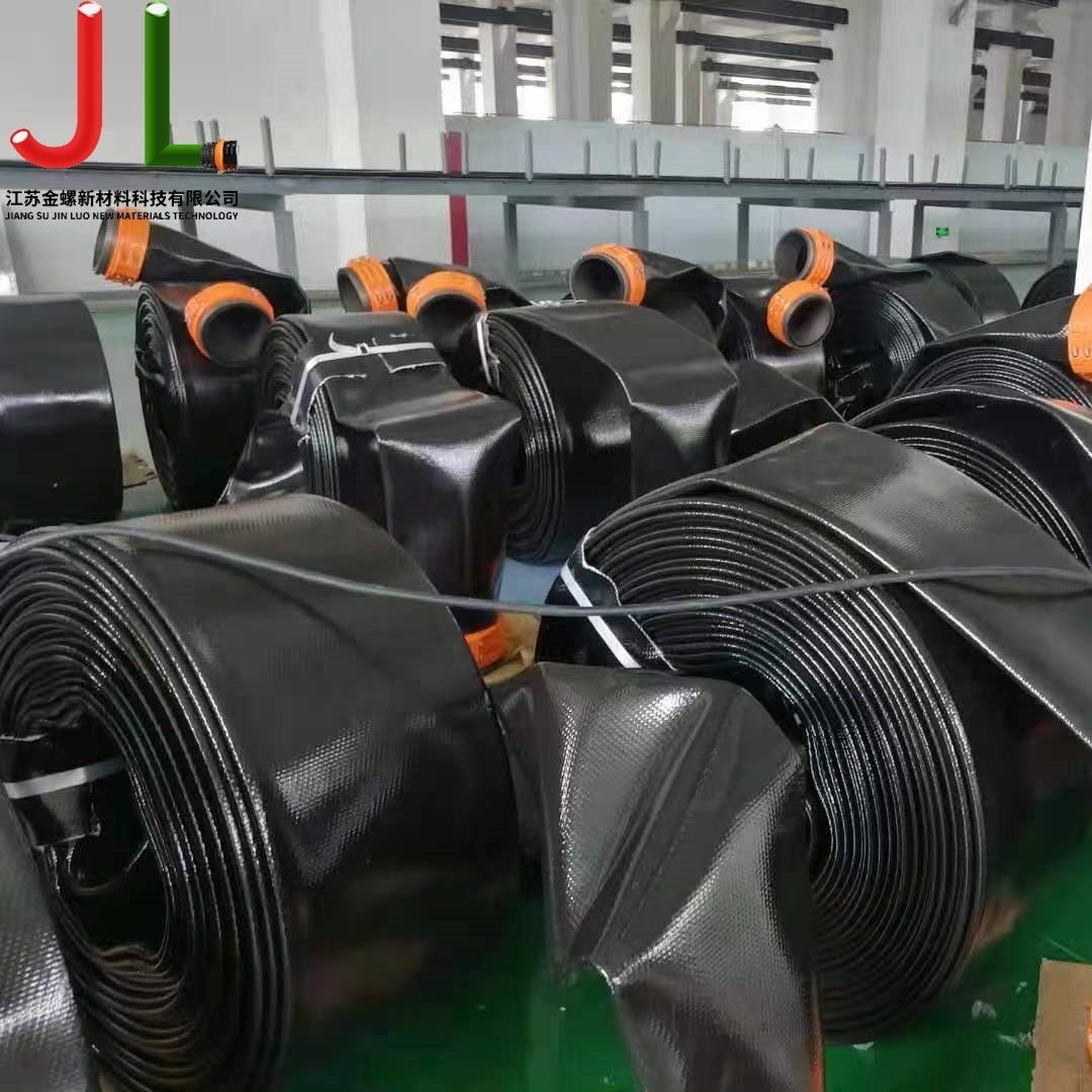 Through-the-weave TPU frac water hose
