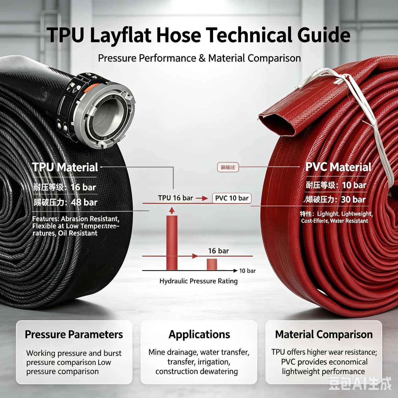 TPU Hose Guide: Pressure, Applications & PVC Comparison