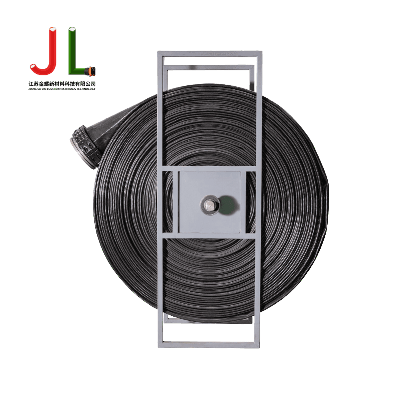 Jinluo Double-Layer Polyurethane Flat Discharge Hose - Oil-Resistant, Abrasion-Resistant